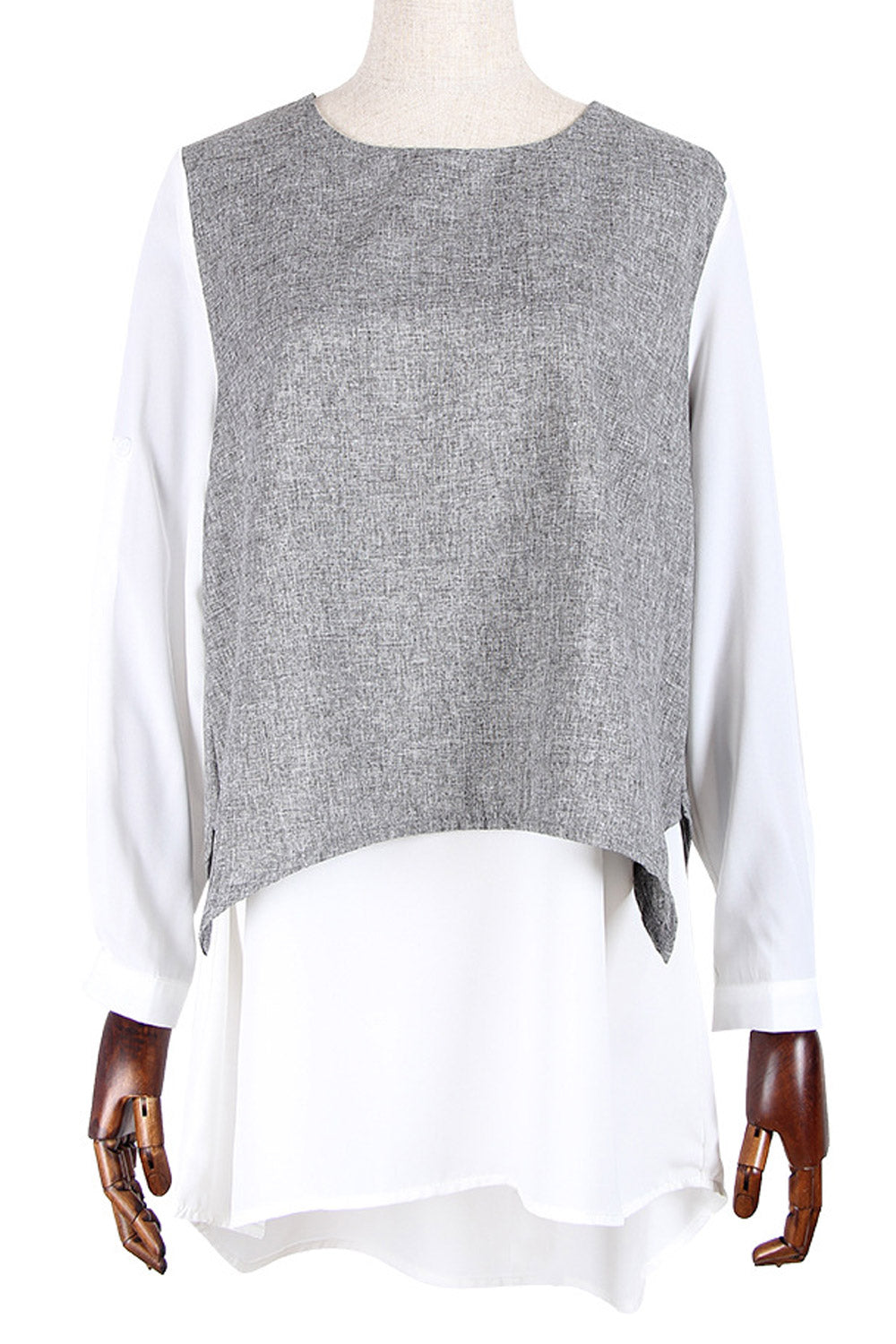 Women Round Neck Loose Elegant Top