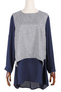 Women Round Neck Loose Elegant Top