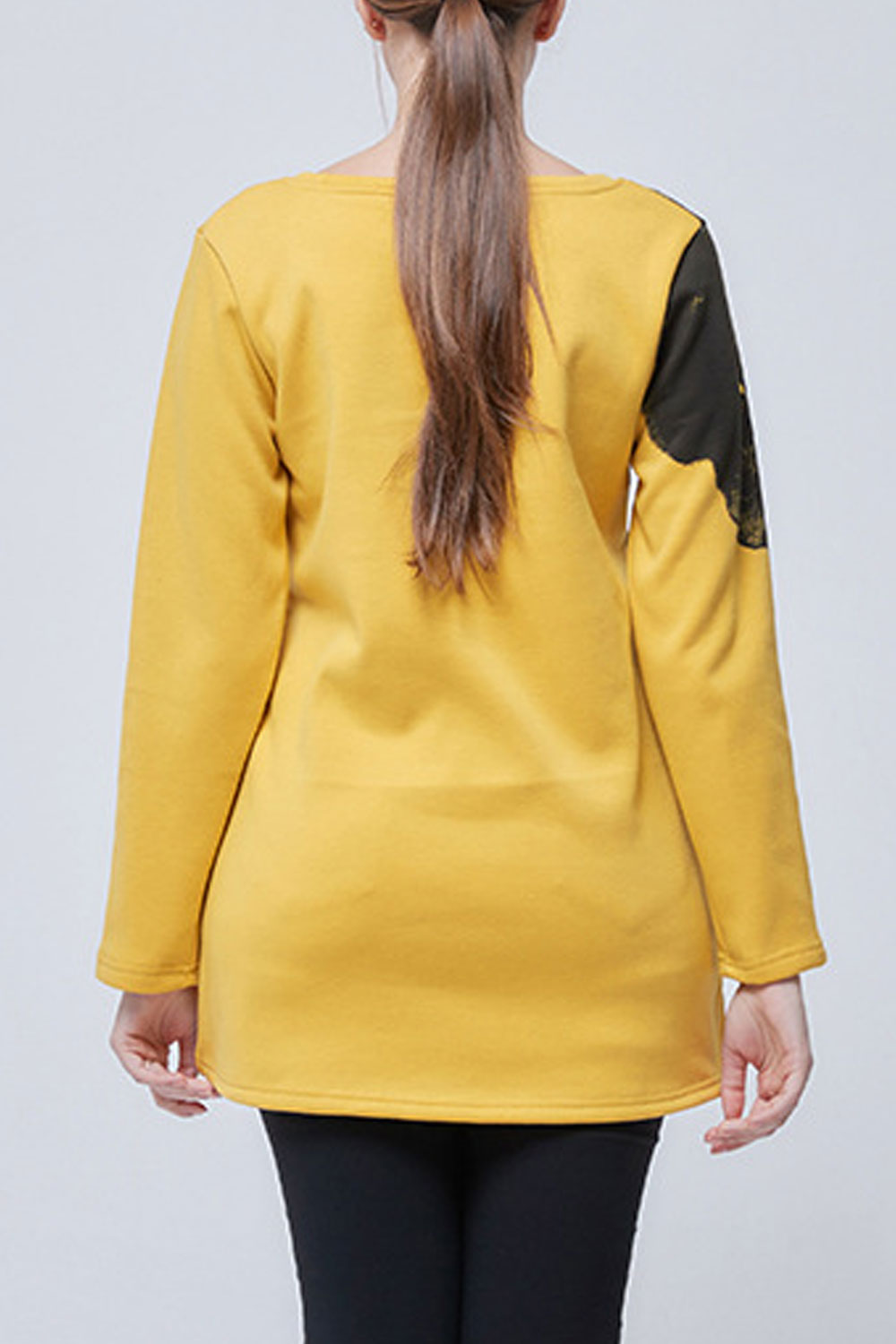 Women Warm Long Sleeved Printed Top