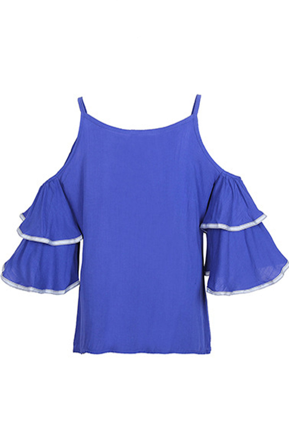 Women Thin Strap Cold Shoulder Fashion Top