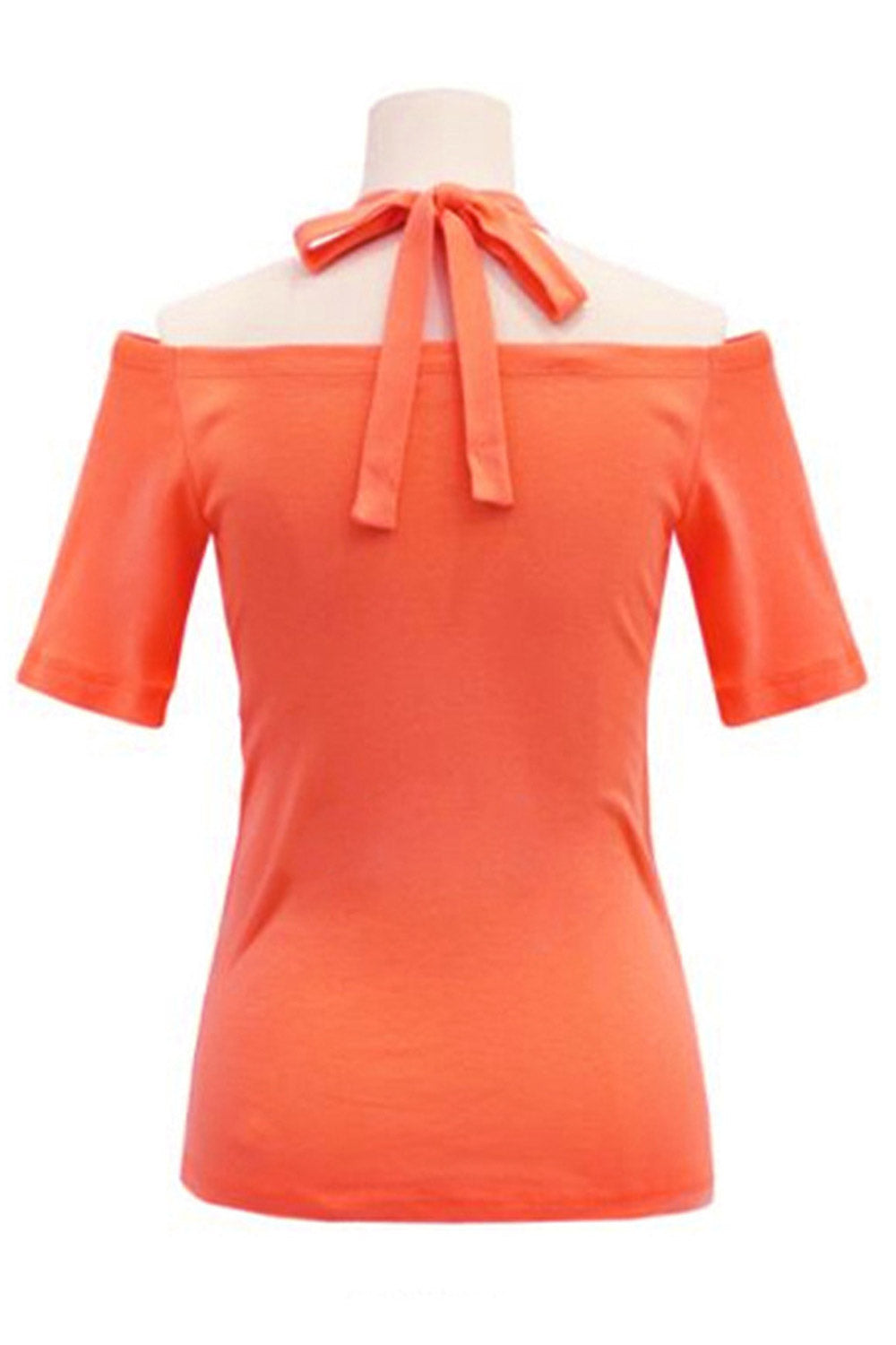 Women Halter Cold Shoulder Beautiful Top