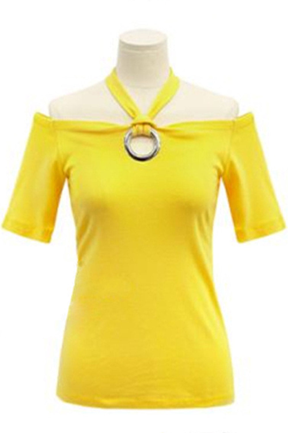 Women Halter Cold Shoulder Beautiful Top