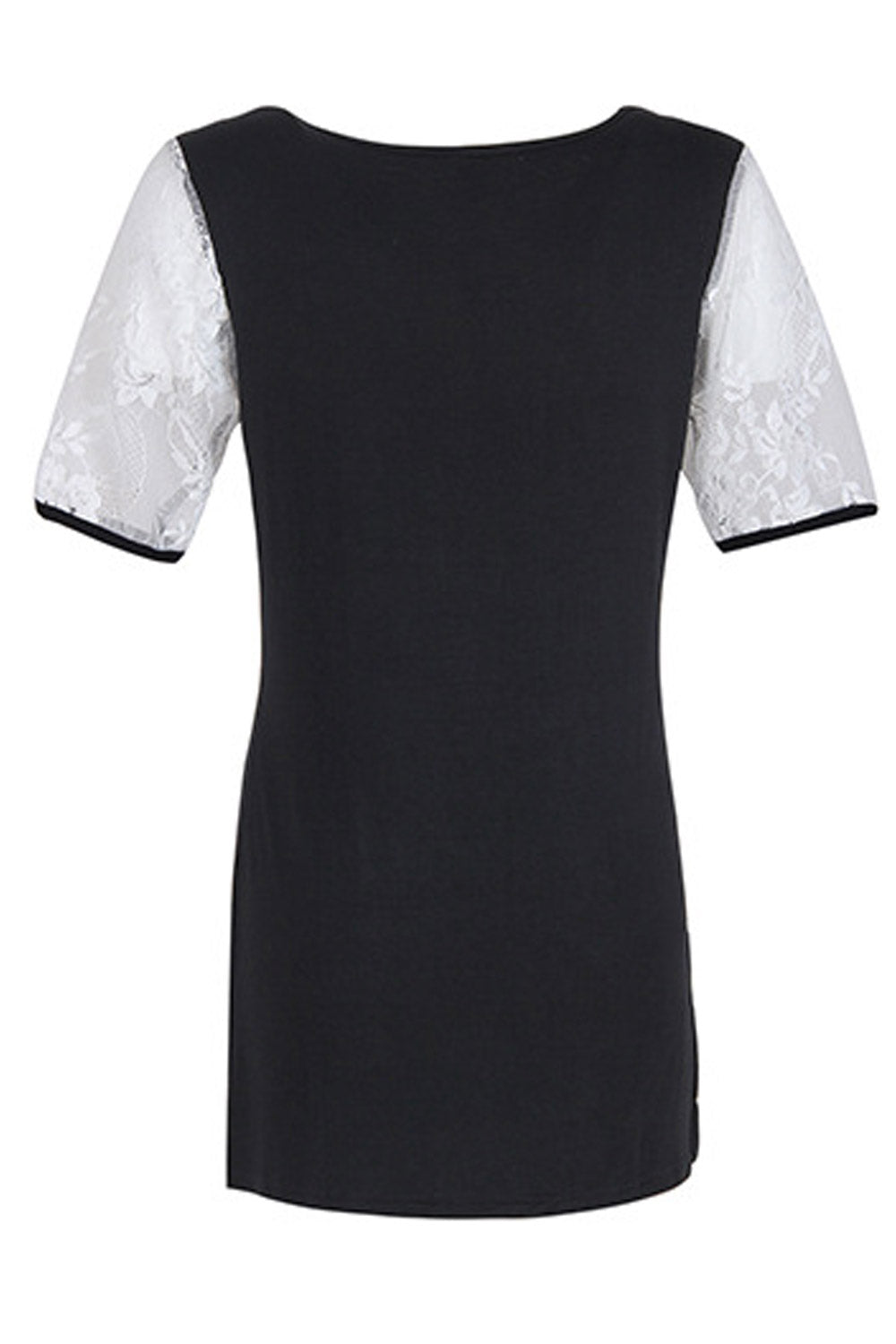 Women Lace Round Neck Stylish T-Shirt