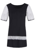 Women Lace Round Neck Stylish T-Shirt