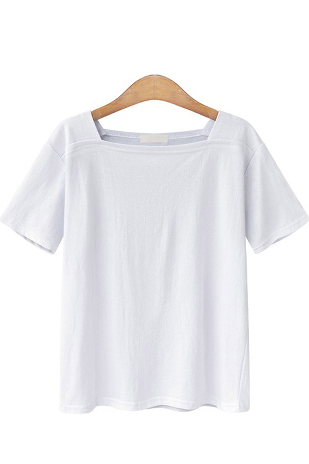 Women Square Neck Flexible Casual Top