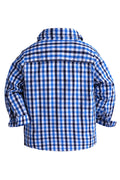 Kids Boys Long Sleeve Plaid Pattern Casual Shirt