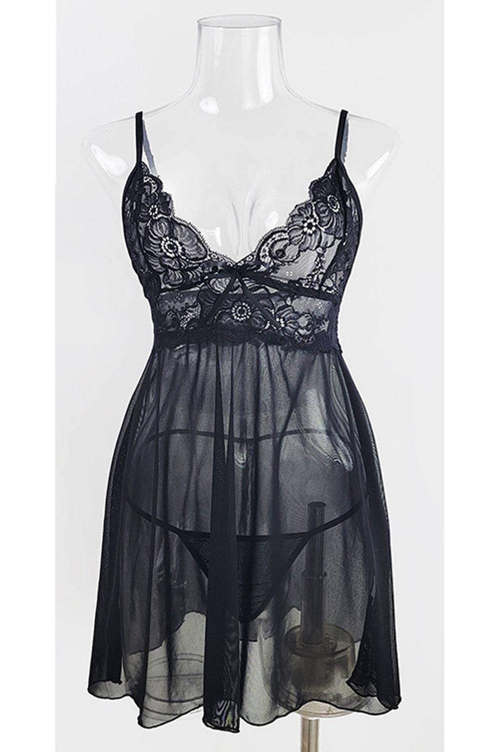 Women Splendid Solid Colored Relax & Easy Straped Shoulder Summer See Through Night Wear Lingerie