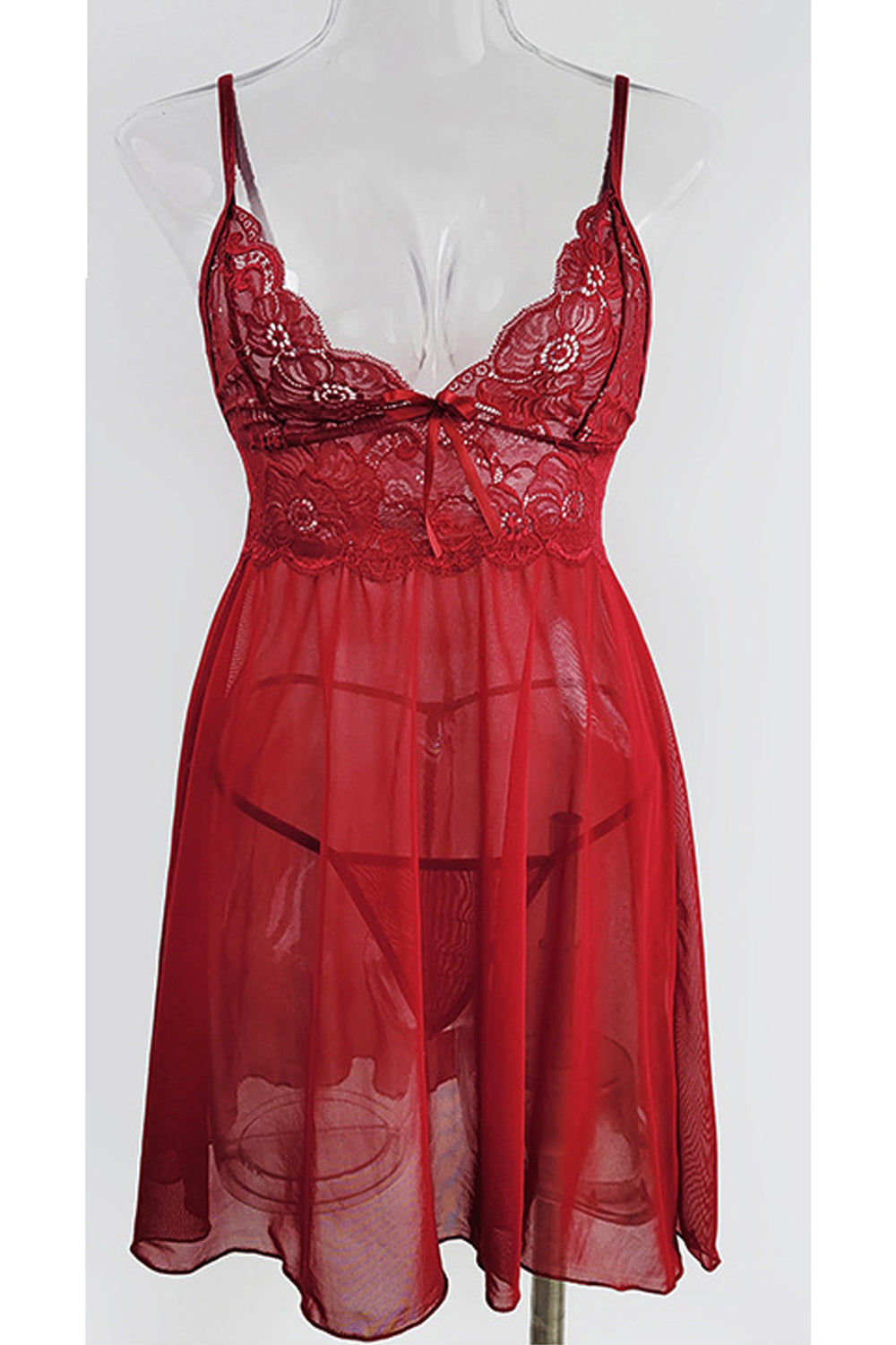 Women Splendid Solid Colored Relax & Easy Straped Shoulder Summer See Through Night Wear Lingerie