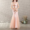 Women Pretty High Neck Sleeveless Wedding Dress