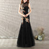 Women Pretty High Neck Sleeveless Wedding Dress
