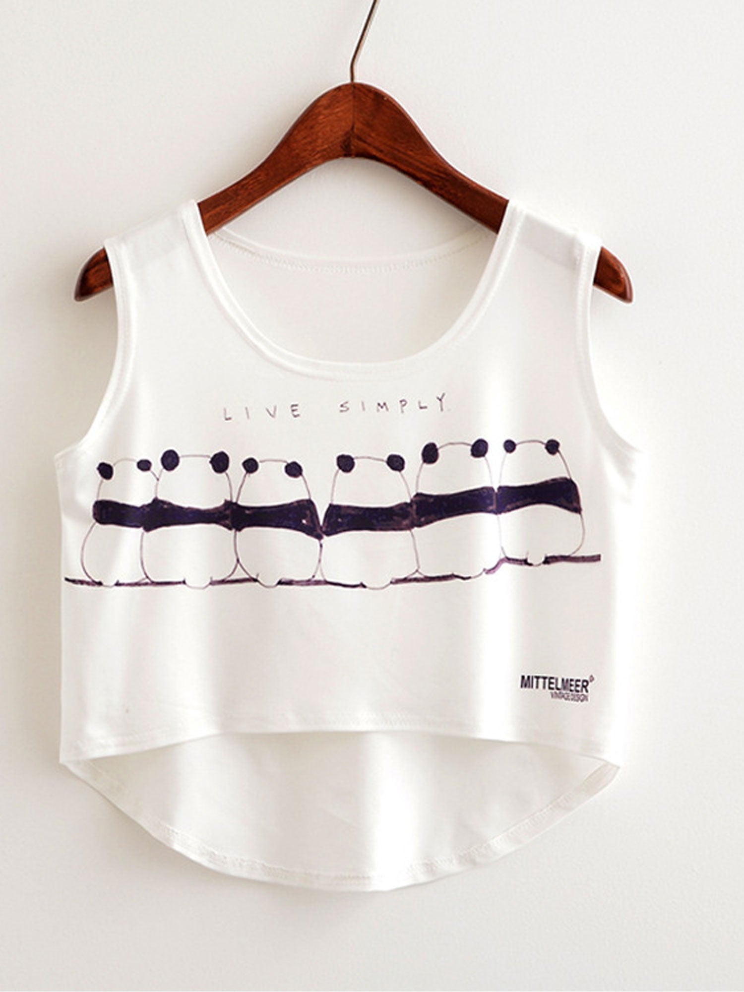 Women Printed Round Neck Casual Camisole Top