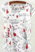 Women Printed Loose Fit Summer Fashion T-Shirt