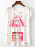 Women Cool & Calm Round Neck Summer T-Shirt