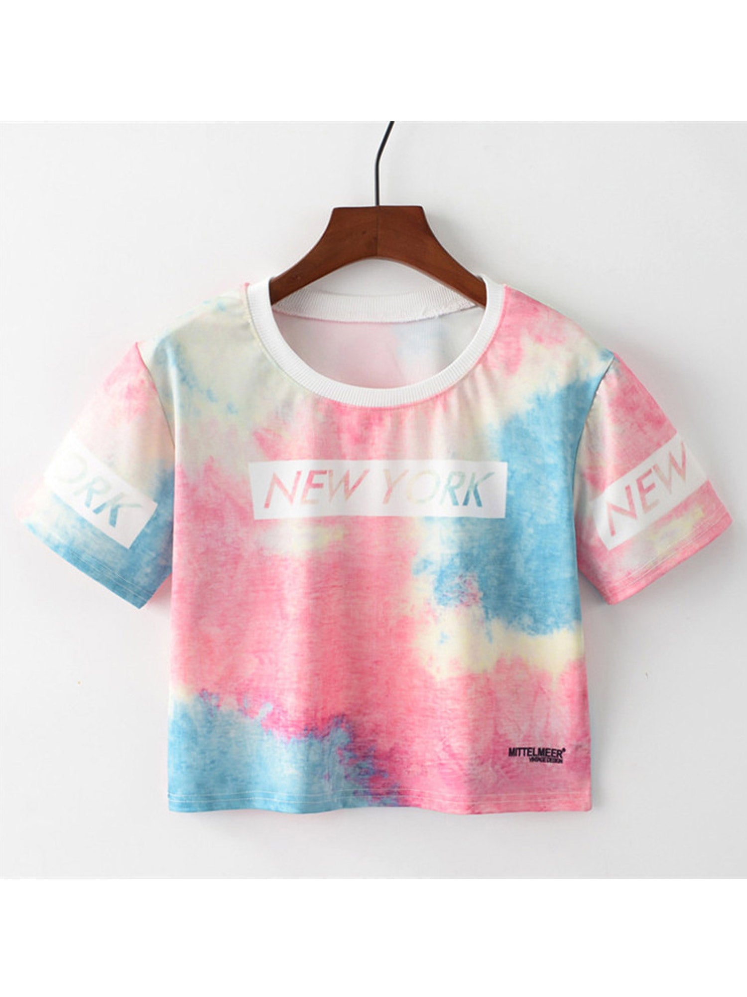Women Summer Fashion Sky Printed Casual T-Shirt