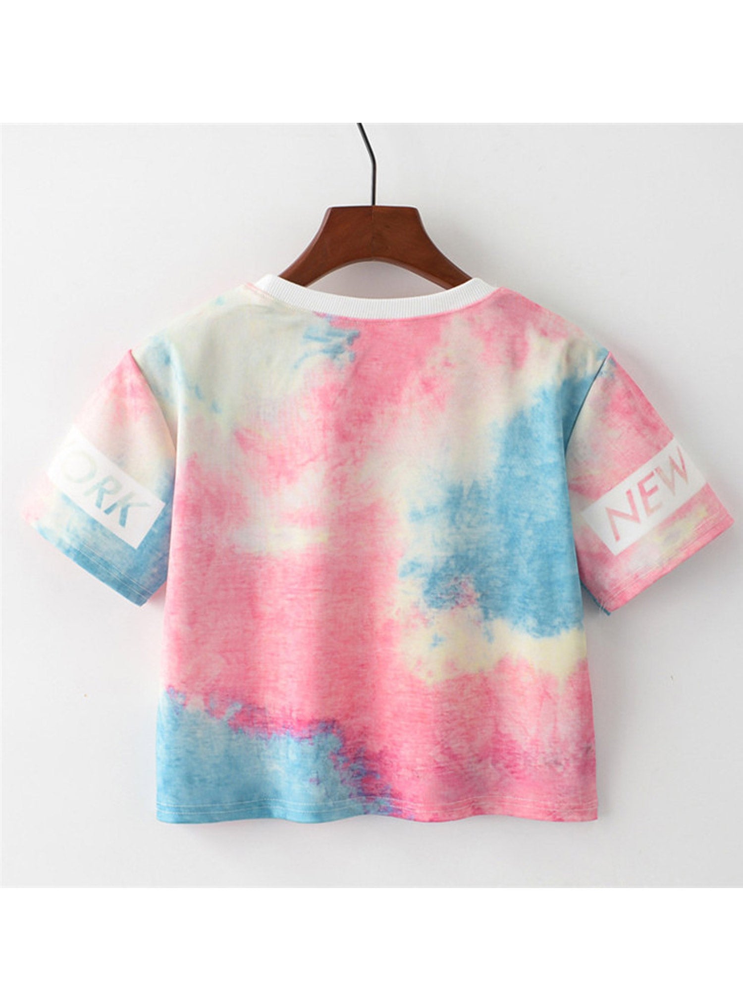 Women Summer Fashion Sky Printed Casual T-Shirt