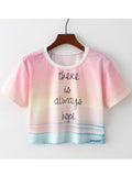 Women Elegant Design Graphic Round Neck Top