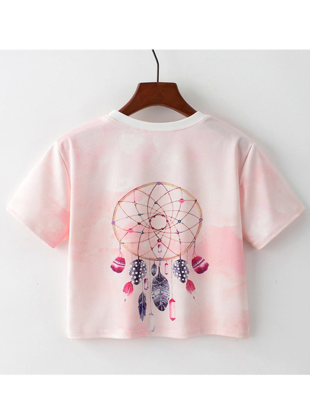 Women Round Neck Loose Summer Elegant Top