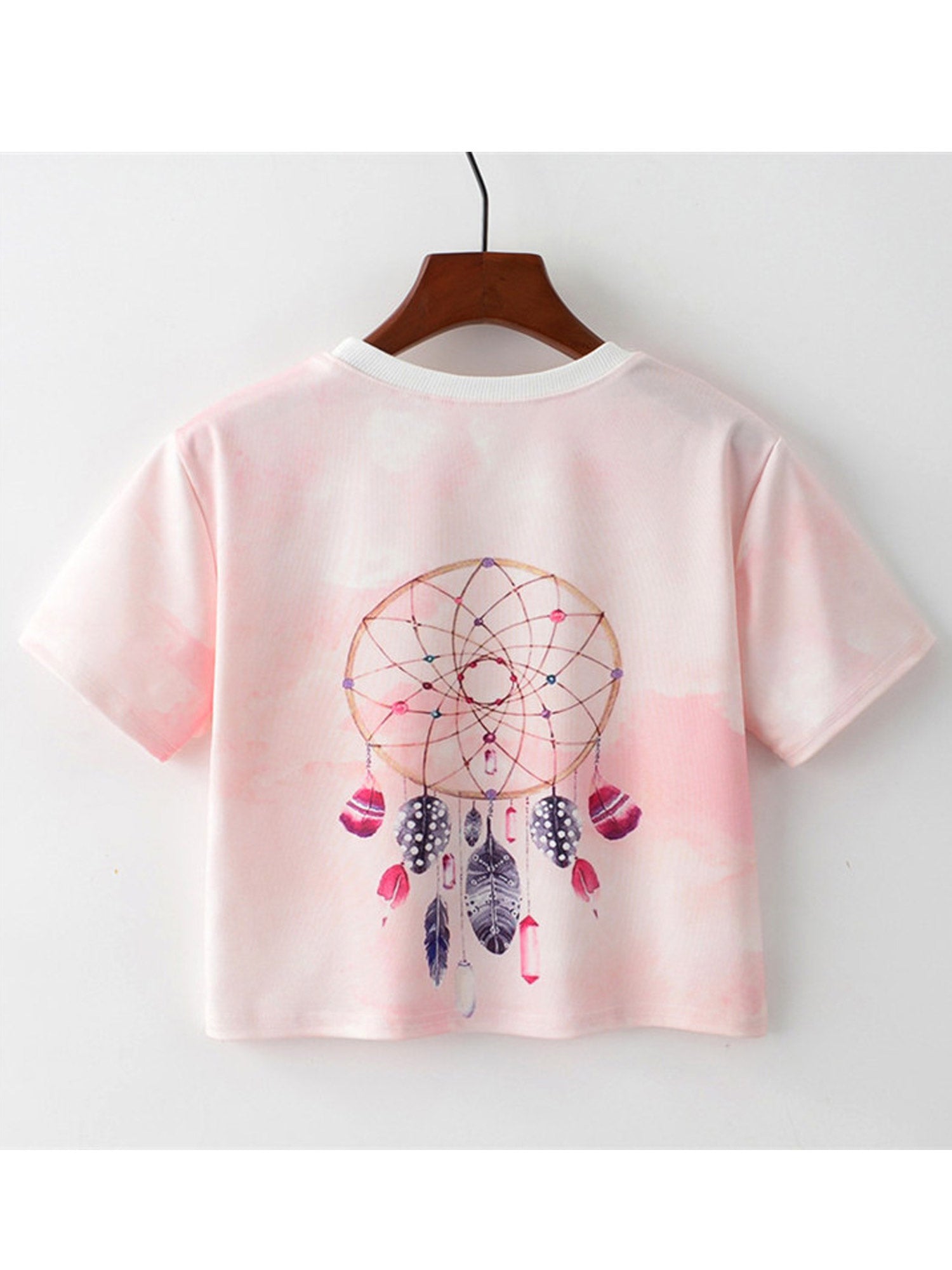 Women Round Neck Loose Summer Elegant Top
