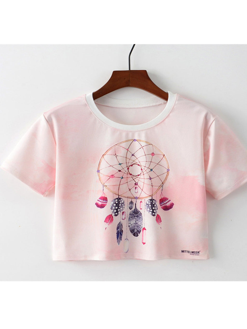 Women Round Neck Loose Summer Elegant Top