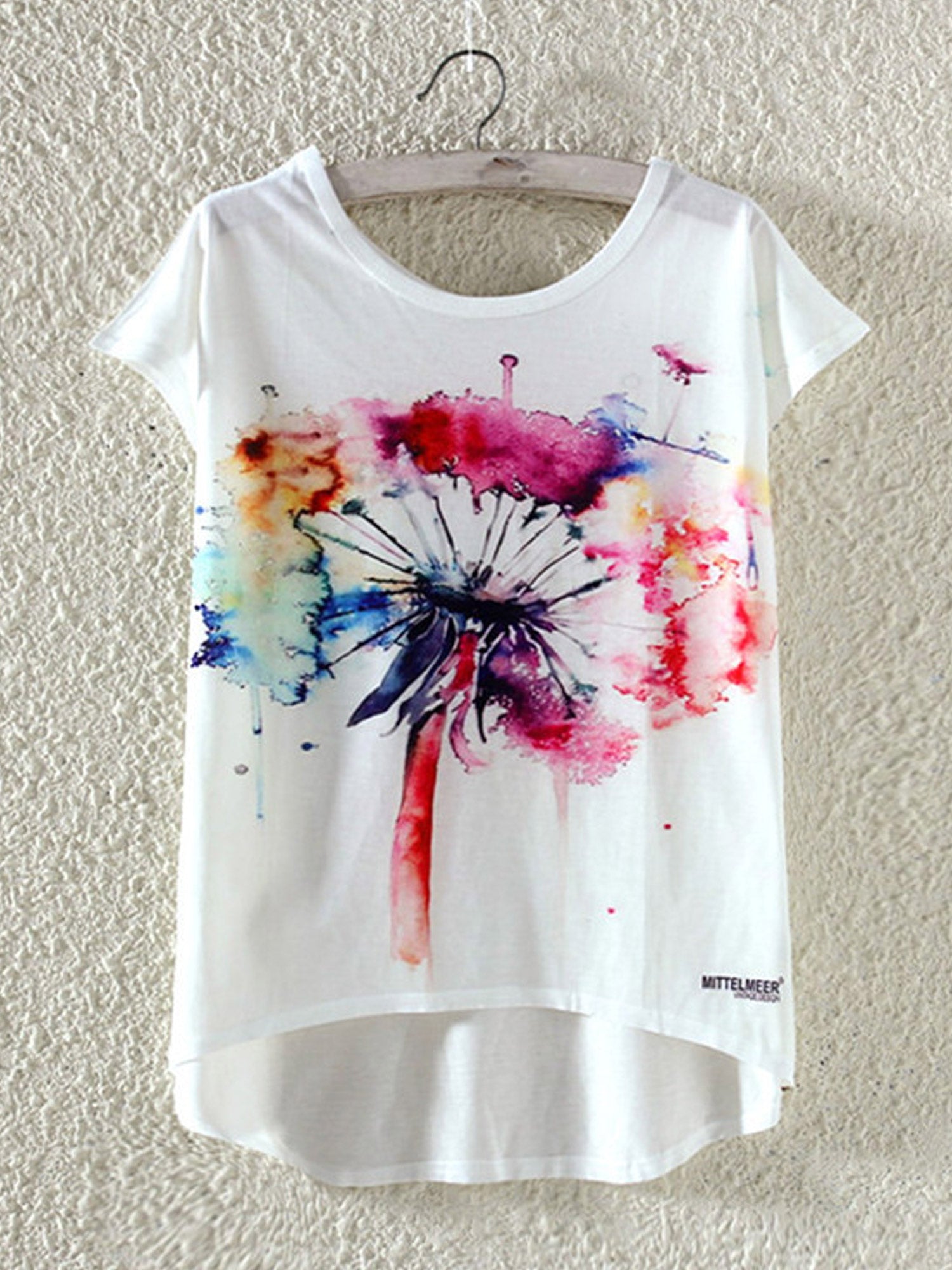 Women Irregular Loose Summer Fashion T-Shirt