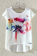 Women Irregular Loose Summer Fashion T-Shirt