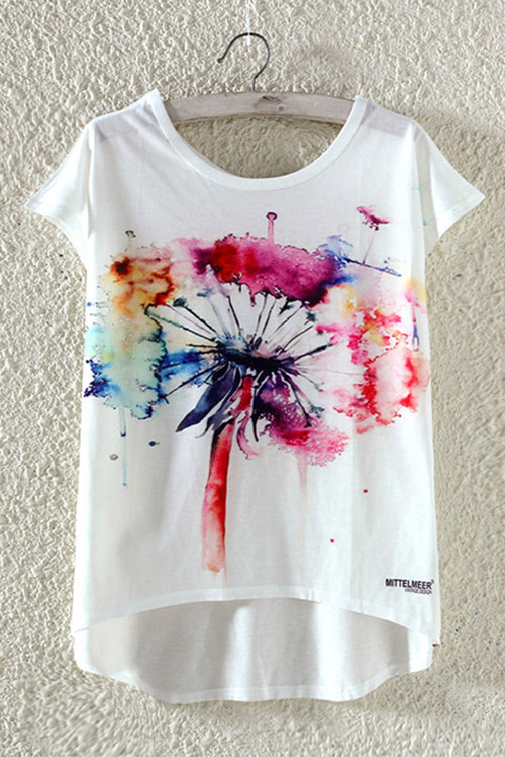 Women Irregular Loose Summer Fashion T-Shirt