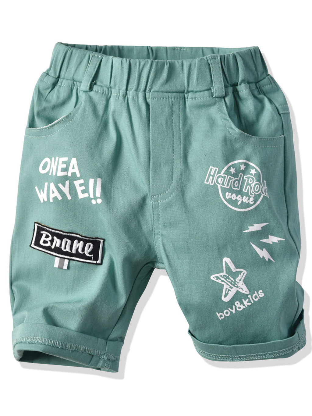 Toddlers Side Pockets Elasticated Printed Shorts
