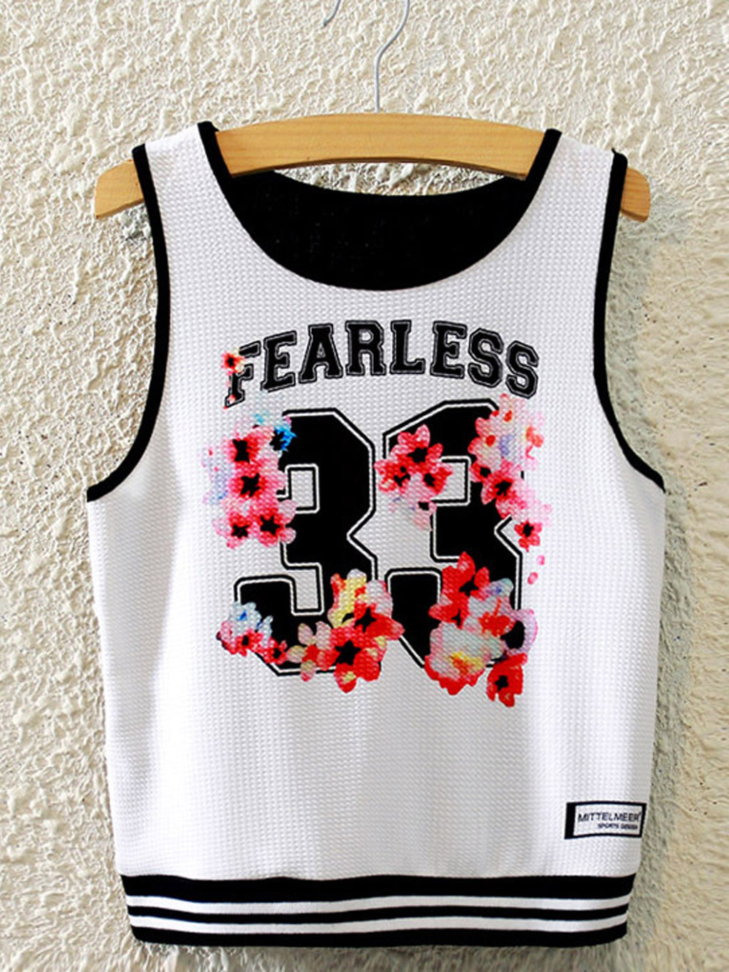 Women Elastic Hem Sleeveless Flexible Top