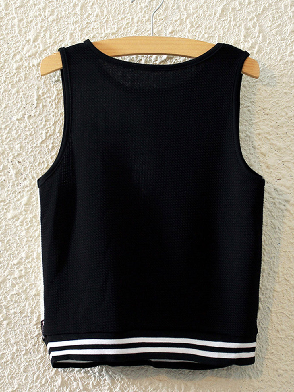 Women Elastic Hem Sleeveless Flexible Top
