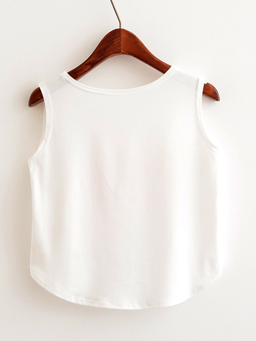 Women Cute Round Neck Irregular Summer Top