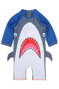 Baby Boys Short Sleeve Slim Fit Smooth Material Sunscreen Swimwear
