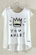 Women Printed Fashion Short Sleeve T-Shirt