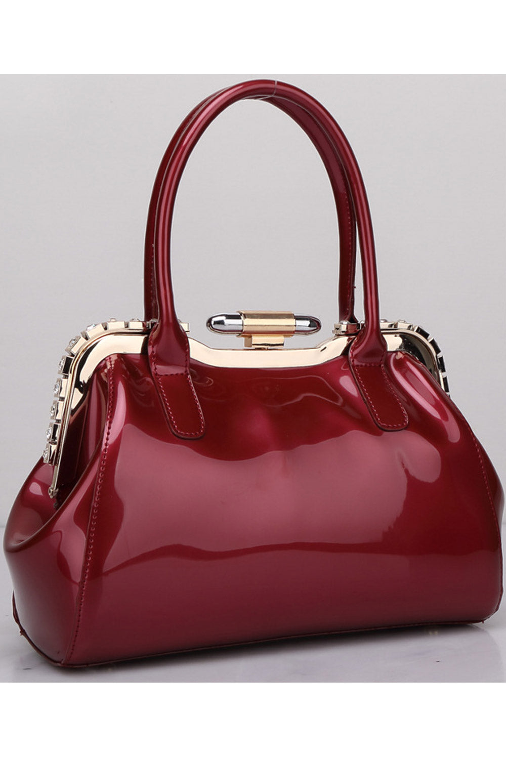Women Vertical  Square Solid Colored Handbag
