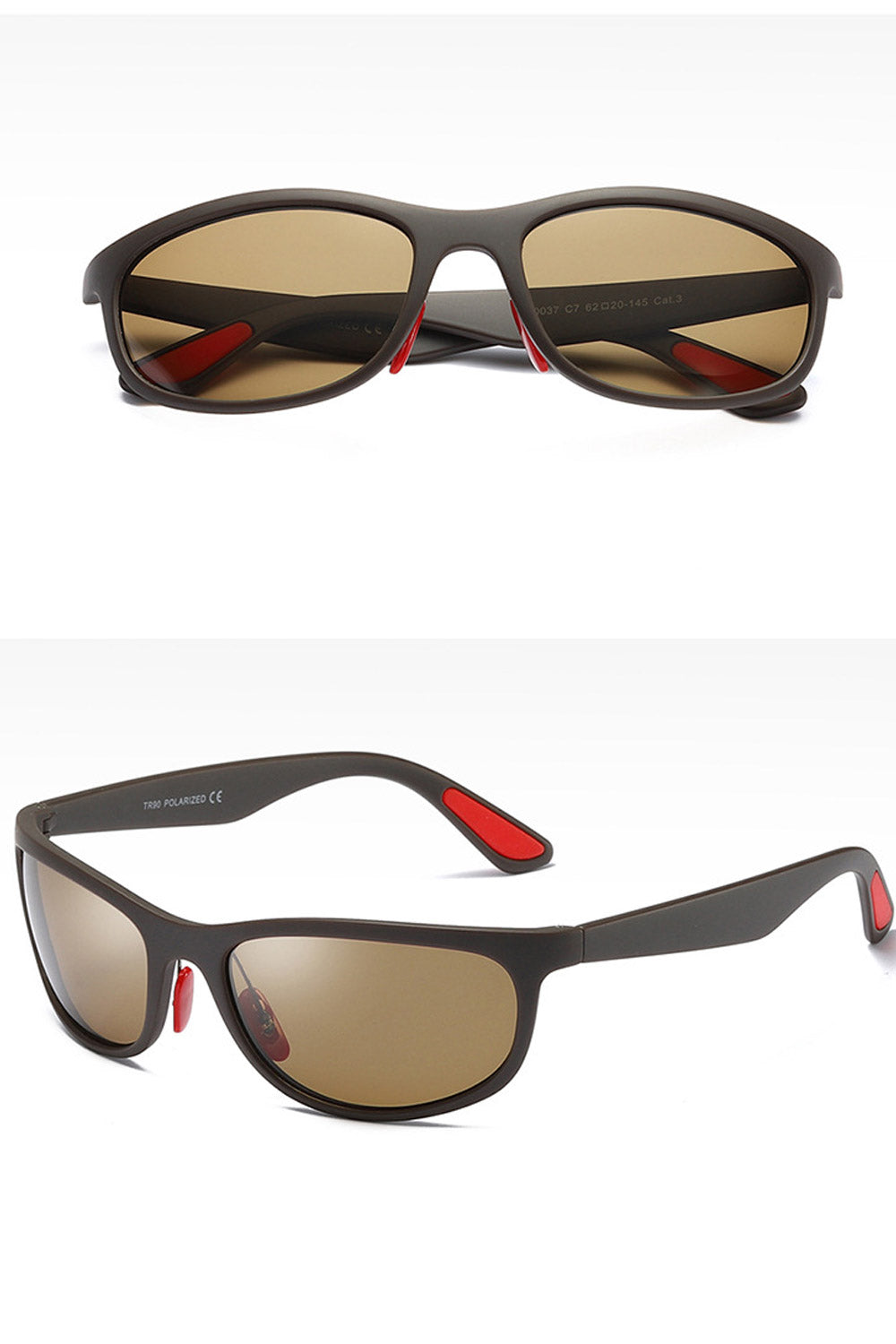 Men Rectangle Anti UV Polarized Sunglass