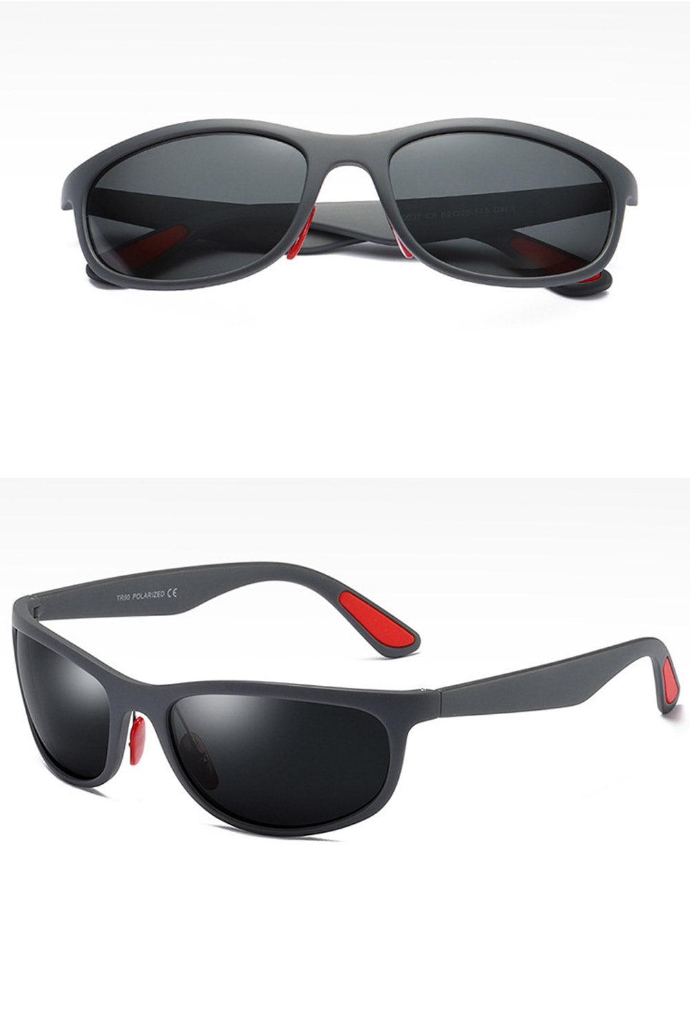 Men Rectangle Anti UV Polarized Sunglass