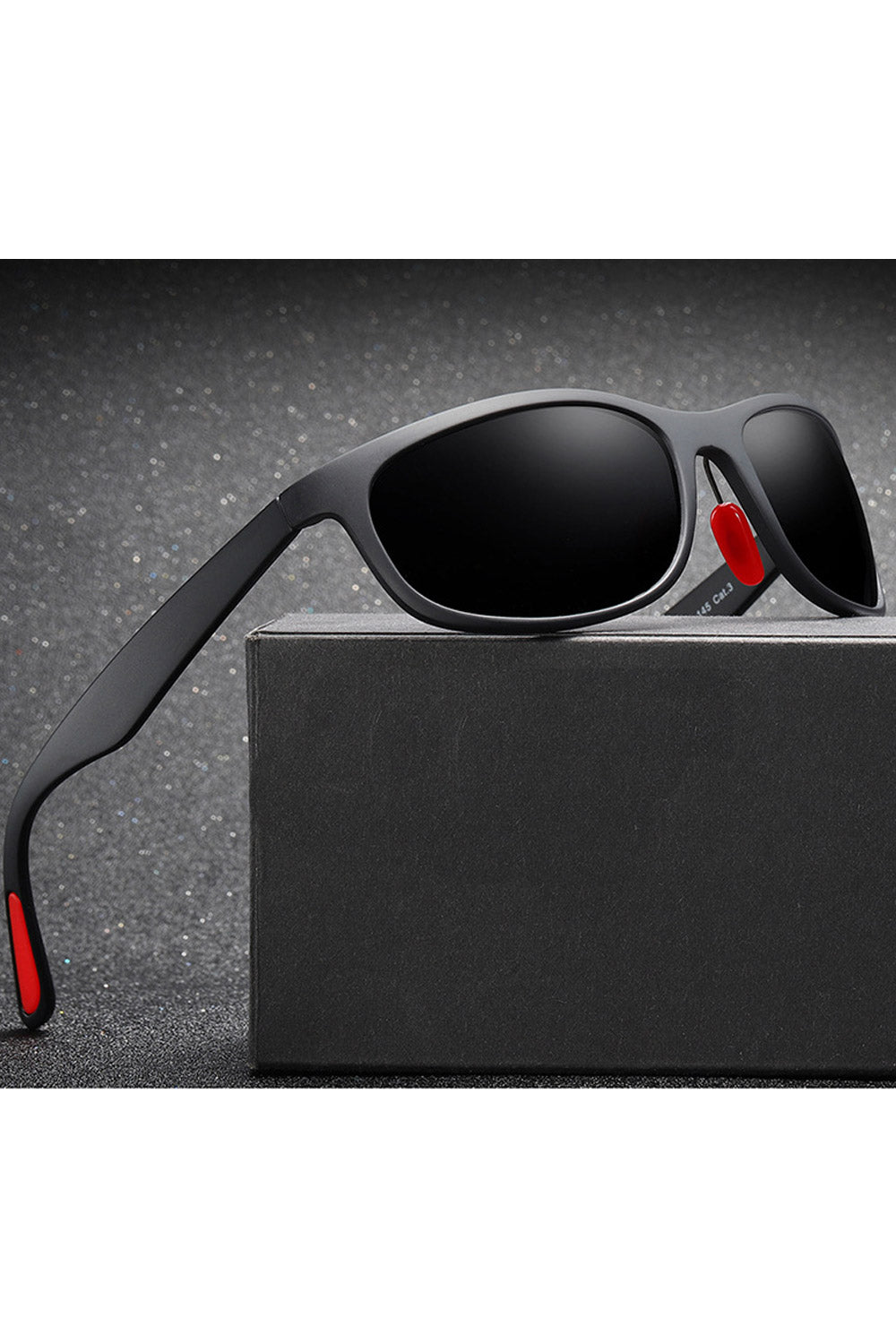 Men Rectangle Anti UV Polarized Sunglass