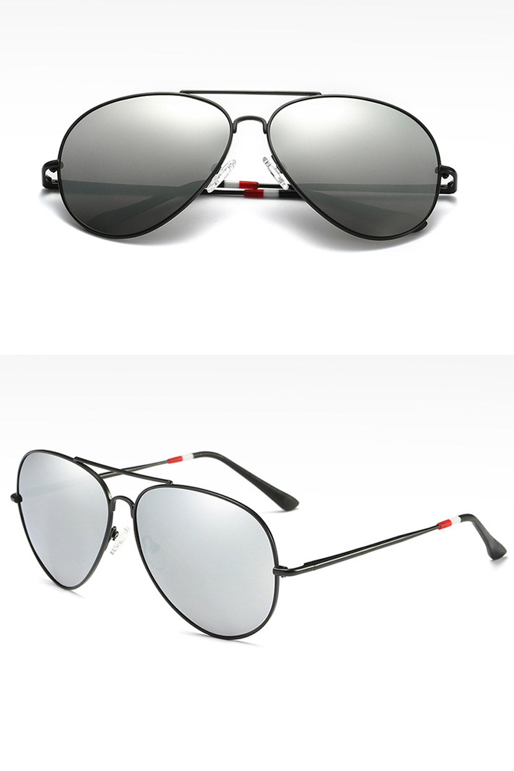 Men Thin Metal Frame Polarized Sunglass