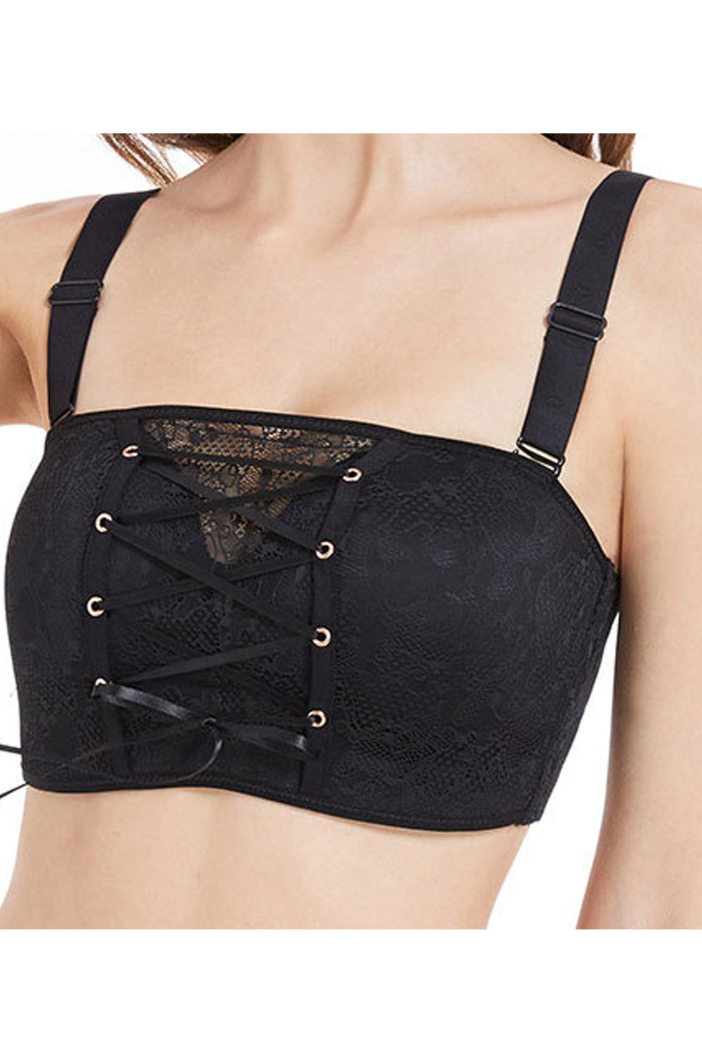 Women Solid Pattern Comfortable Summer Bandeau Bra