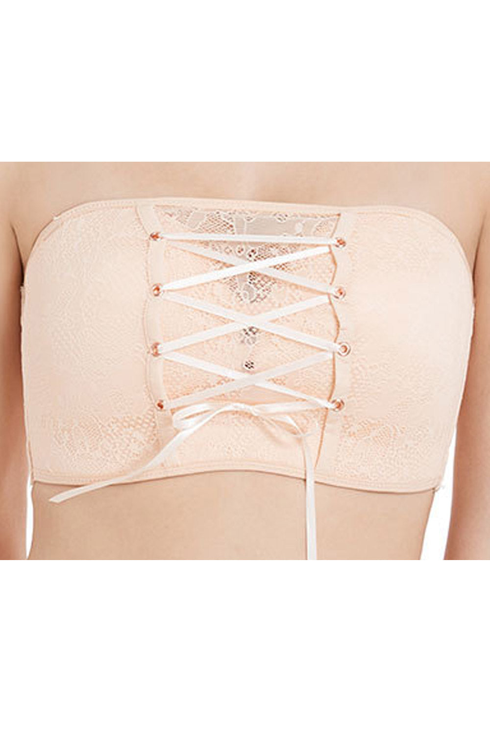 Women Solid Pattern Comfortable Summer Bandeau Bra