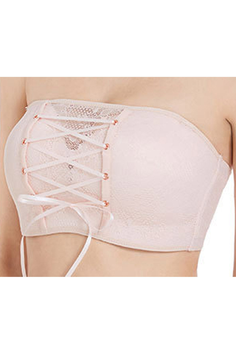 Women Solid Pattern Comfortable Summer Bandeau Bra
