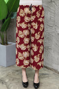 Women Plus Loose Floral Comfortable Pant