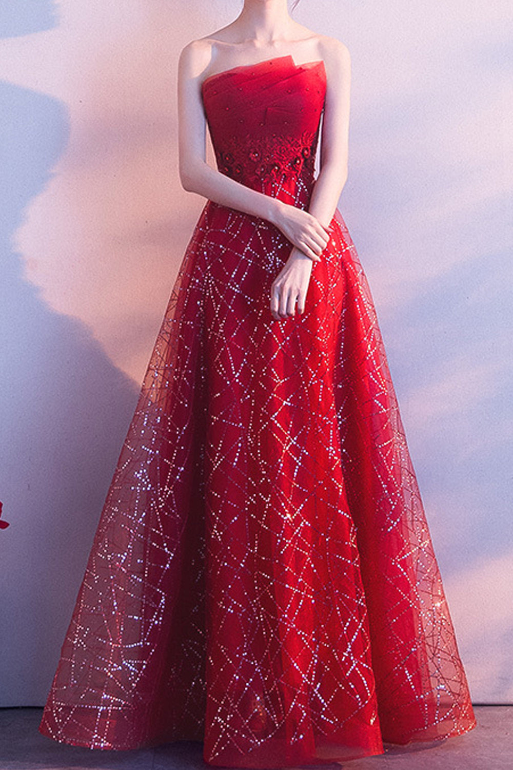Women Off-Shoulder Solid Pattern Breathable Thin Evening Party Dress