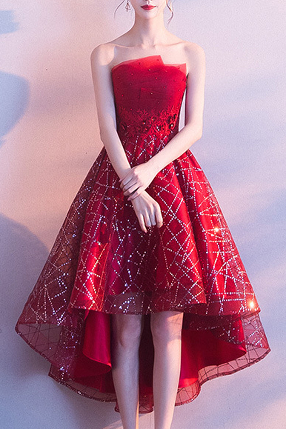 Women Off-Shoulder Solid Pattern Breathable Thin Evening Party Dress