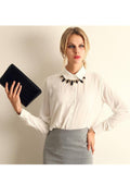 Women Relaxed Fit & Comfortable Long Sleeve Easy Collar Neck Fabulous Solid Colored Casual Shirt