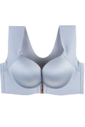 Women Front Hook Closure Solid Pattern Soft Convenient Minimizer Bra