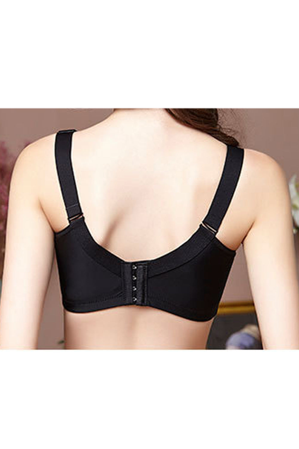 Women Lightweight Thin Solid Colored Breathable Casual Minimizer Bra