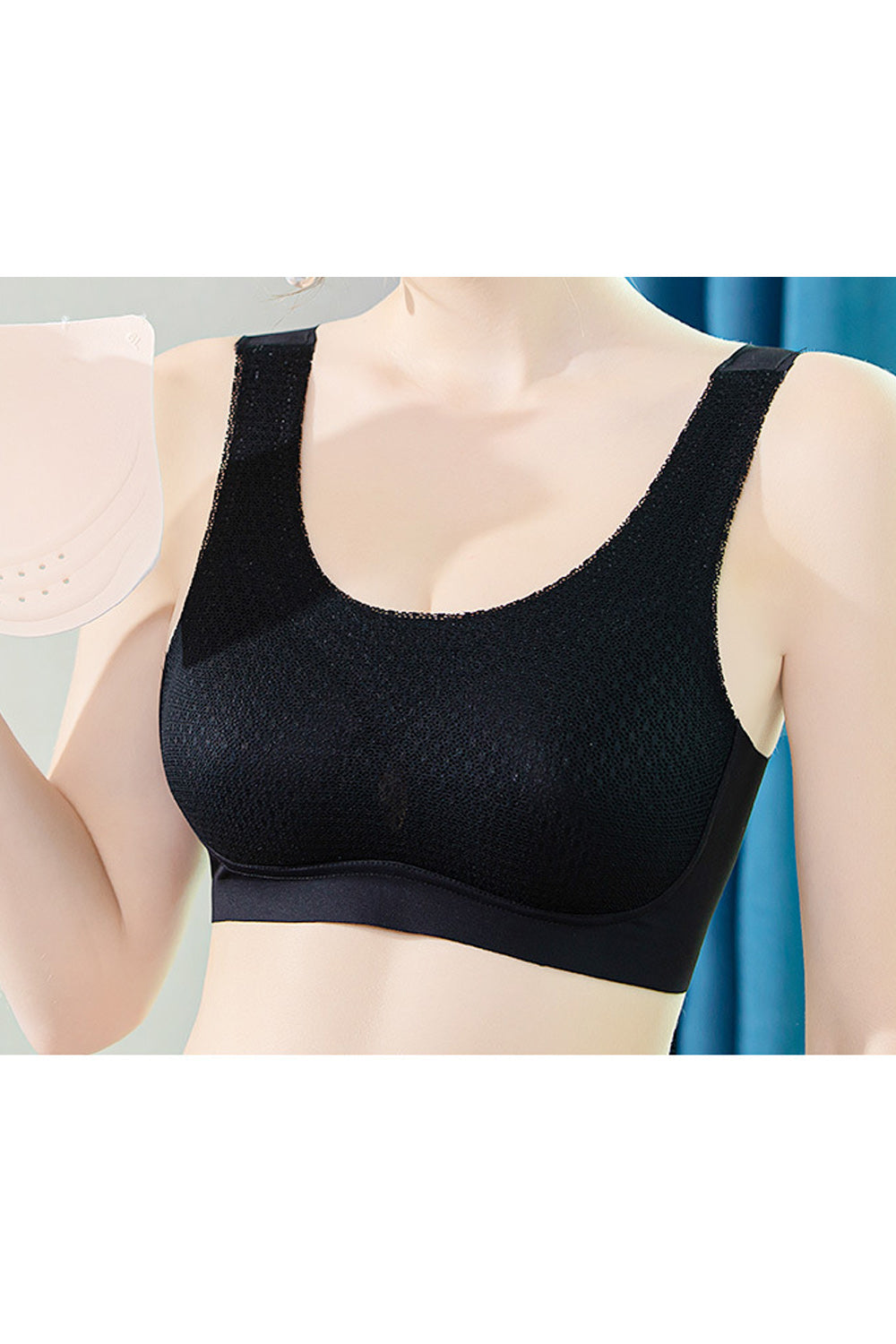 Women Elegant Full Cup Summer Thin Breathable Front Closure Bra