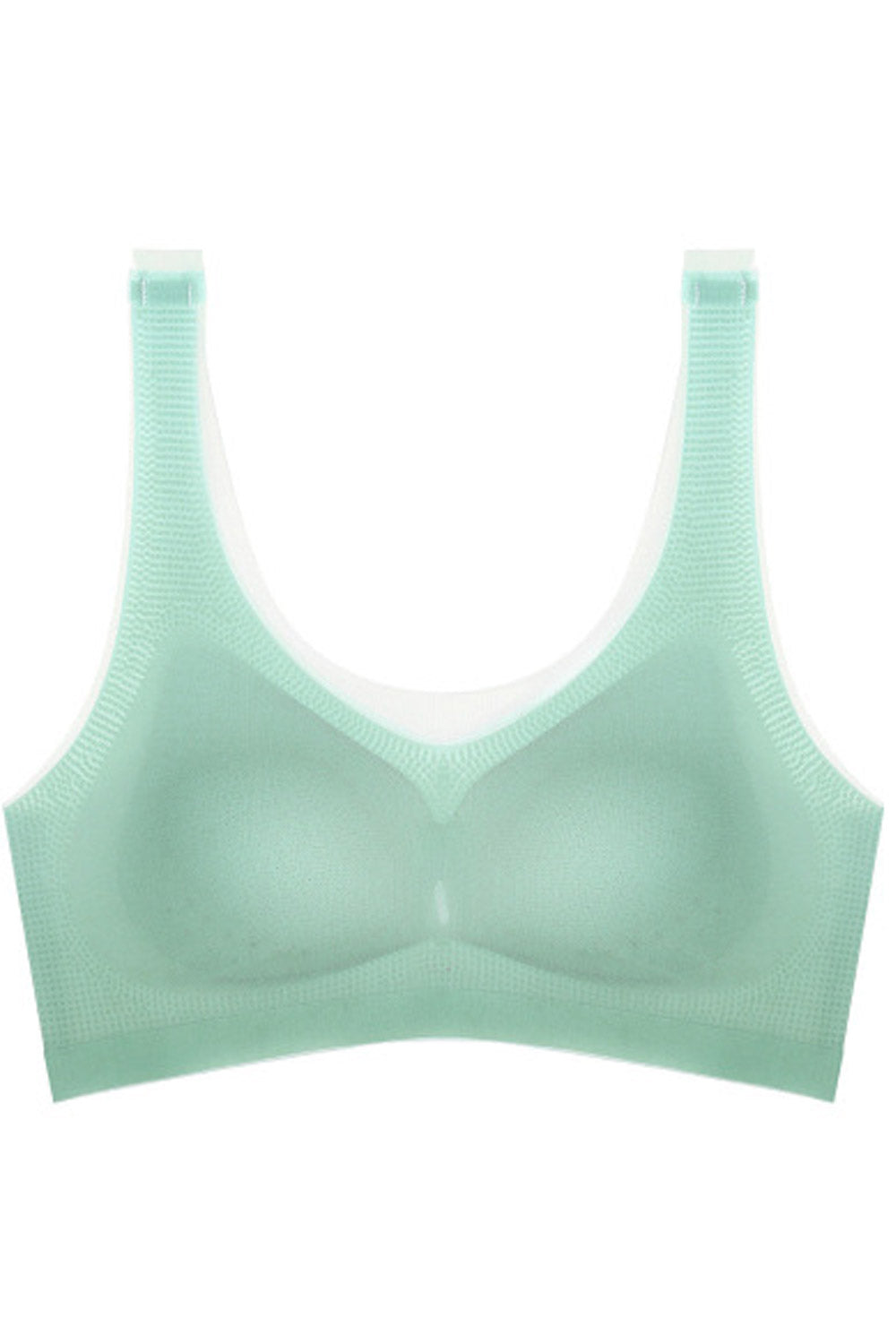 Women Full Cup Comfortable Thin Solid Colored Sheer Bra