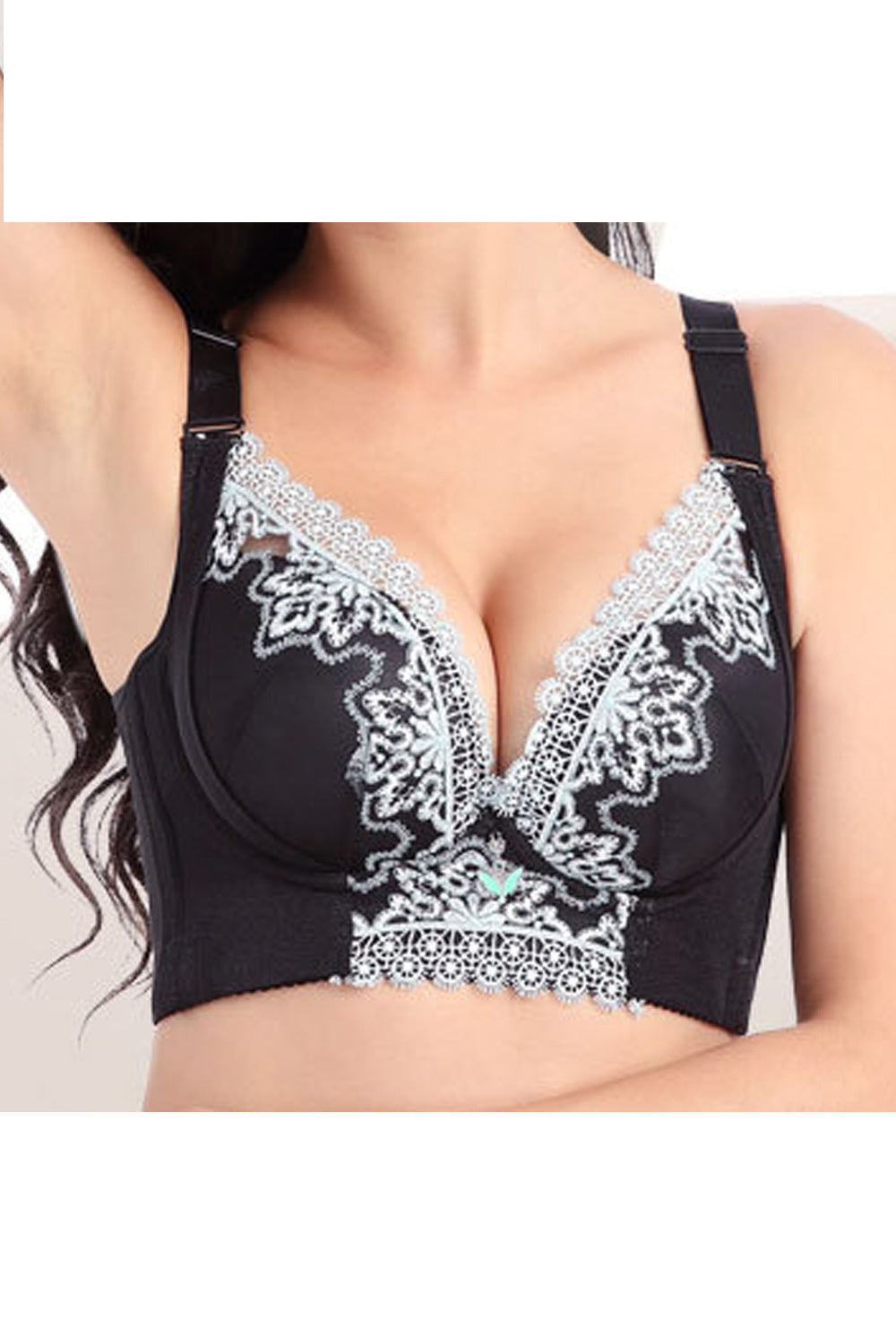 Women Comfortable Adjustable Strap Lace Up Soft Padded Bra