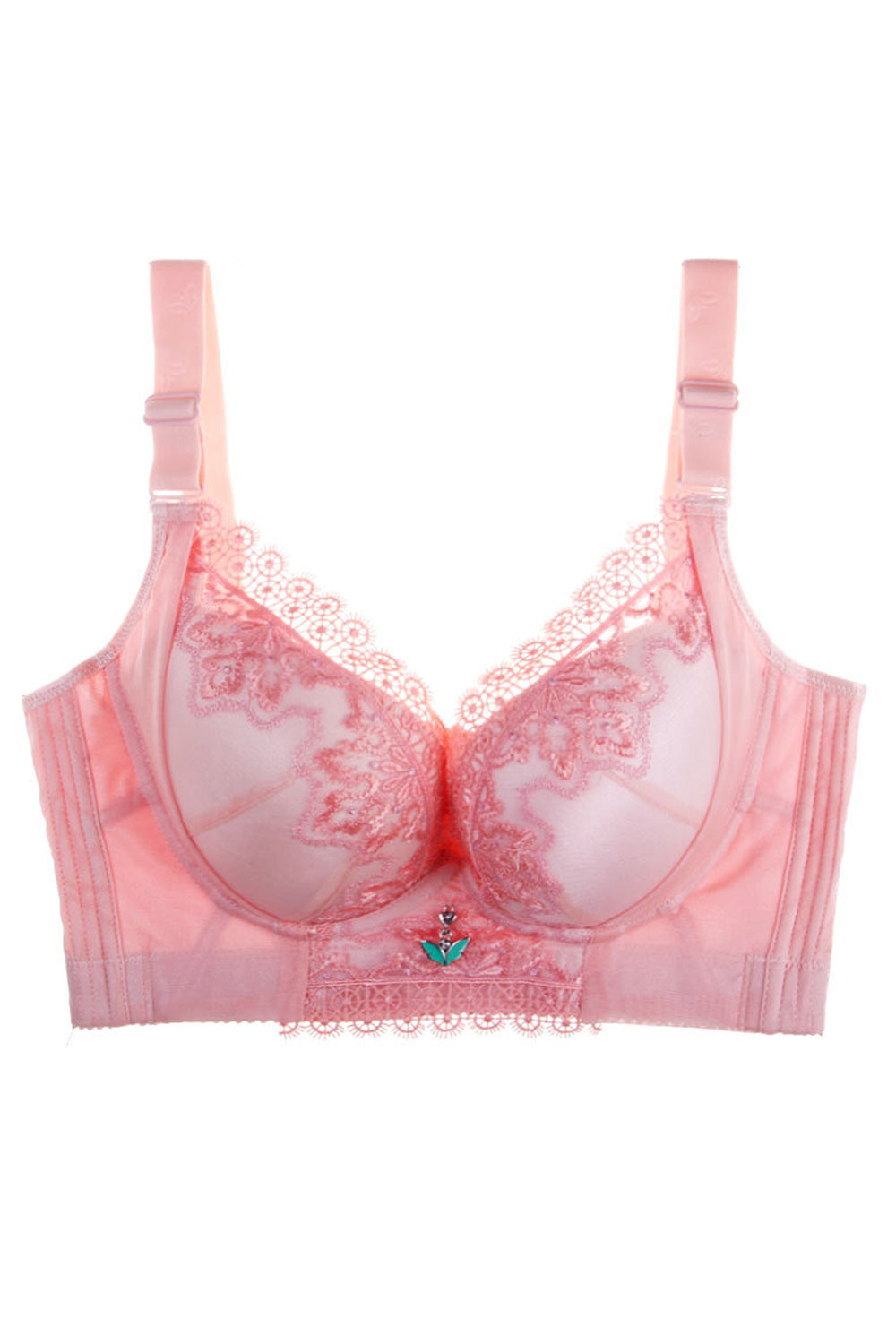 Women Comfortable Adjustable Strap Lace Up Soft Padded Bra